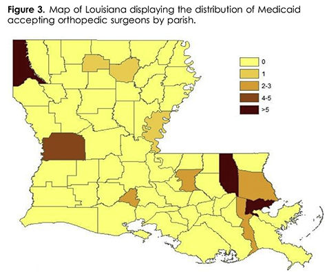 LA Medicaid-accepting orthopaedic practices